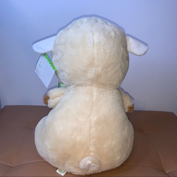 Happy Go Fluffy 16.5” White and Brown Lamb Sheep - Picture 3 of 4